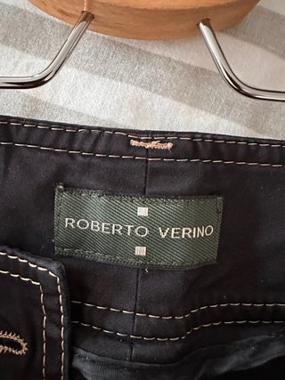 Roberto Verino Pantalones negros con costuras