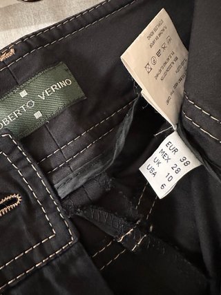 Roberto Verino Pantalones negros con costuras