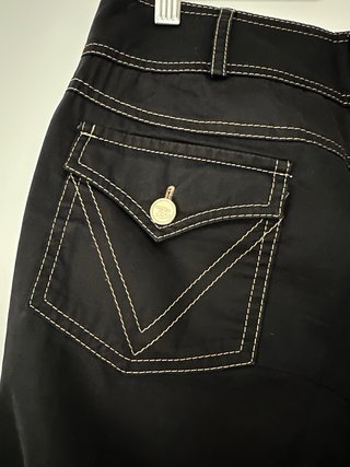 Roberto Verino Pantalones negros con costuras