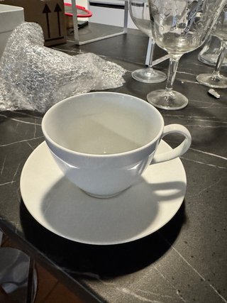 Taza café IKEA VÄRDERA con plato