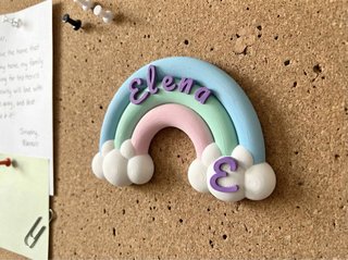 Imanes personalizados bautizos Elena