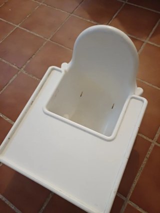 Silla trona Ikea blanca