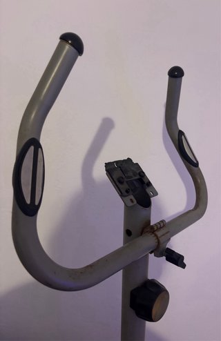 Bicicleta Estática Azul y Gris