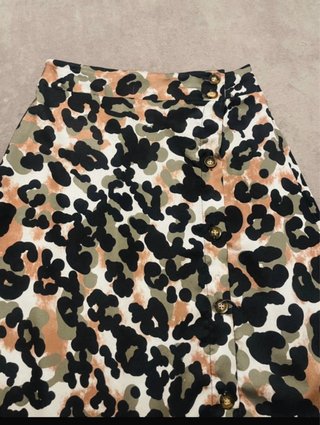 Falda larga estampado leopardo
