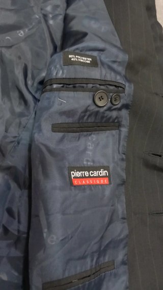 Blazer Pierre Cardin Raya Negra Talla 52