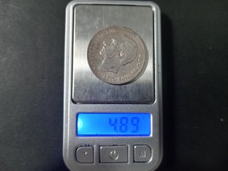 2 Monedas Plata UNA PESETA Alfonso XII 1882 y 1885