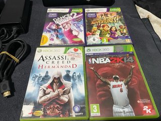 Xbox 360 Negra + 4 Juegos + Accesorios