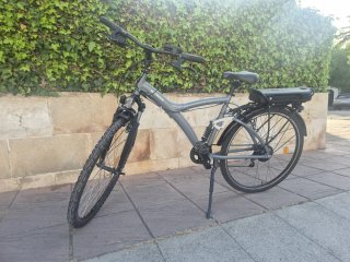 Bicicleta Eléctrica B'Twin Gris