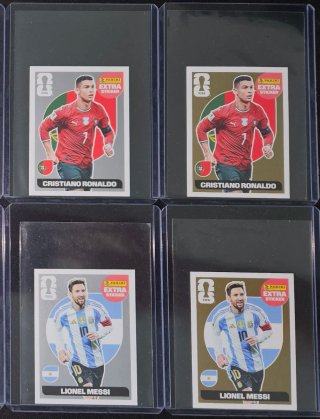 Cristiano Ronaldo y Messi (Lote Extra Stickers)