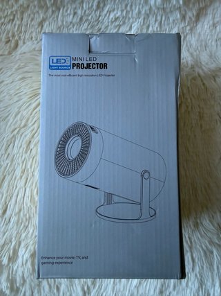Mini Proyector LED Giratorio Blanco HDMI