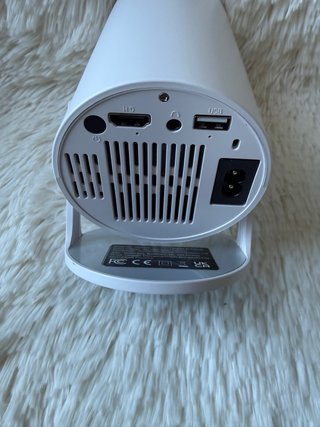 Mini Proyector LED Giratorio Blanco HDMI