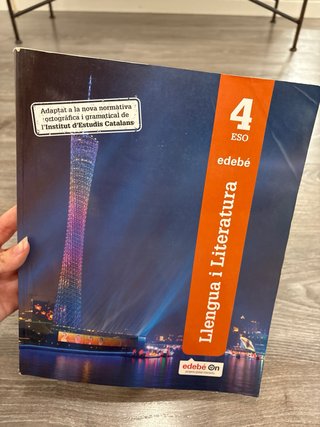 Llengua i literatura, 4 ESO. Llibre de l'alumne