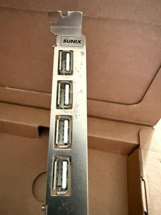 Tarjeta PCI USB 2.0 Sunix (VIA VT6212L)4+1 Puertos