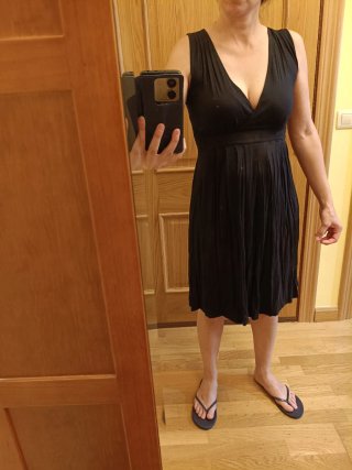 Vestido negro tirantes lactancia M o como uso norm