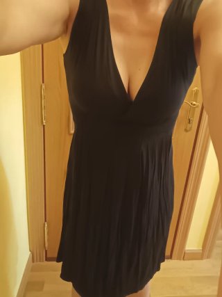 Vestido negro tirantes lactancia M o como uso norm