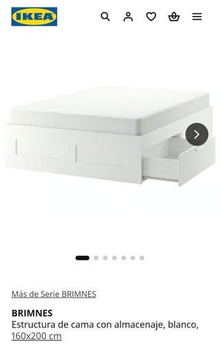 Estructura Cama BRIMNES IKEA Blanca
