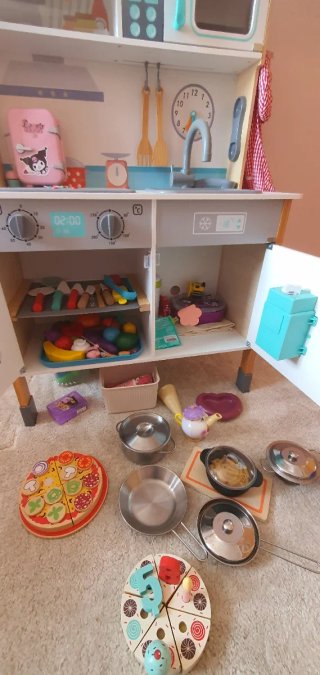 Cocina de juguete de madera