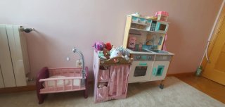Cocina de juguete de madera
