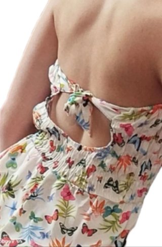 Mono Bershka estampado mariposas talla M