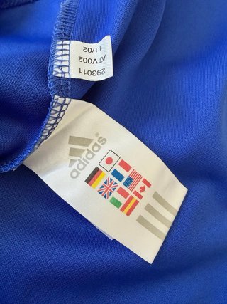 Maglia Adidas Vintage Blu Maniche Lunghe Taglia L