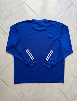 Maglia Adidas Vintage Blu Maniche Lunghe Taglia L