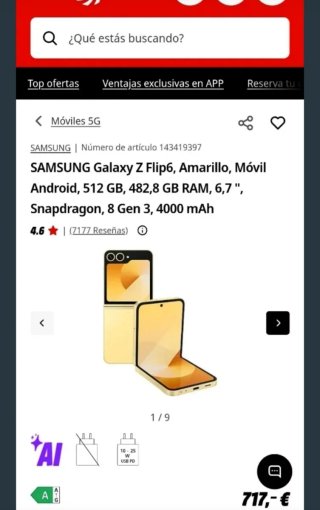 Samsung Galaxy Z Flip 512GB Pantalla Rota