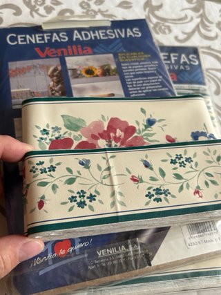 Lote 3 x 5m Cenefas Adhesivas Venilia Vintage