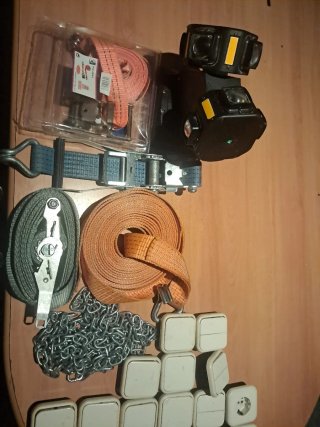 Lote de correas, cadena y más