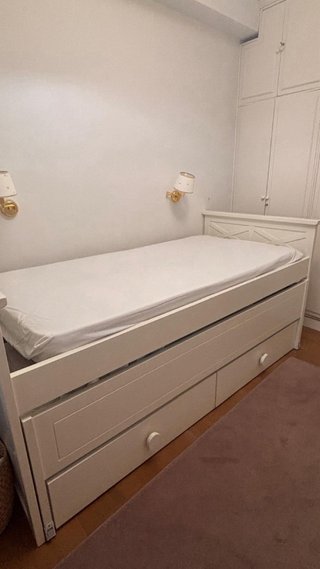 Cama nido madera robre natural