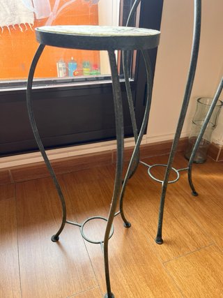 Conjunto 2 soportes macetas