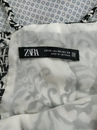 Vestido largo Zara estampado