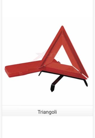 Triangolo di pericolo segnaletica per incidente