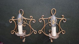 Coppia Applique Vintage Dorate