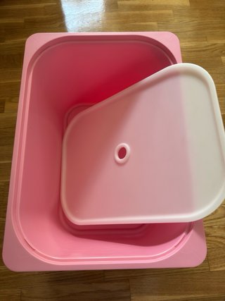 3 Cajas medianas Almacenaje Ikea Plástico Blanco