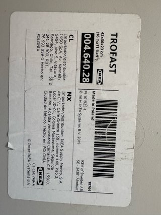 3 Cajas medianas Almacenaje Ikea Plástico Blanco