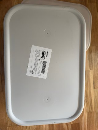 3 Cajas medianas Almacenaje Ikea Plástico Blanco
