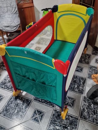 Cuna de viaje plegable 126x65x78