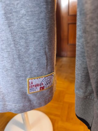 Polo La Española gris manga larga