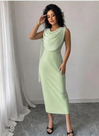 Vestido verde elegante talla S