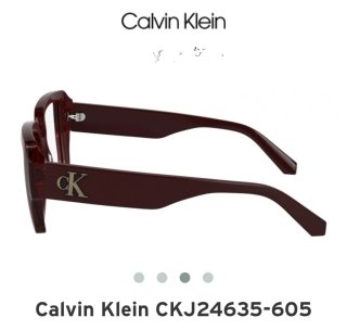 Montura Gafas Calvin Klein Granate Mujer.