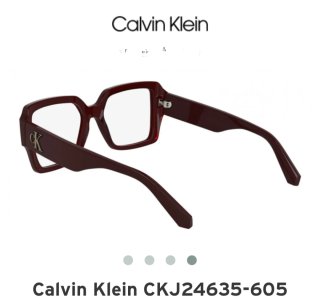 Montura Gafas Calvin Klein Granate Mujer.