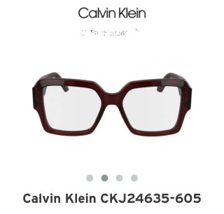 Montura Gafas Calvin Klein Granate Mujer.