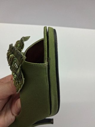 Zapatos de fiesta Pilar Burgos verdes