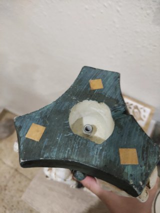 Pie de lámpara querubines