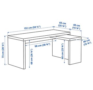 Escritorio Ikea Malm Blanco Grande