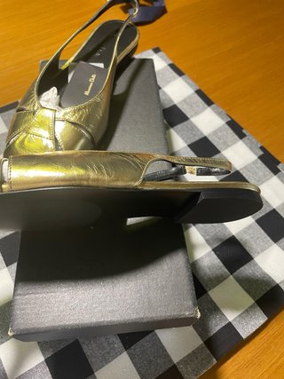 Bailarinas destalonadas oro - Massimo Dutti
