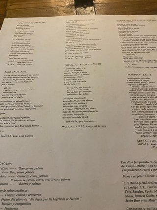 Mestizos por el día y por la noche Vinilo