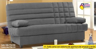 Sofá cama arcón marrón