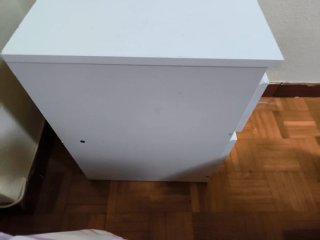 Mesita de noche Ikea blanca