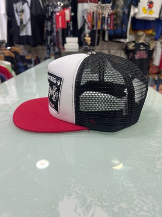 Gorra Trucker Chrome Hearts Roja Blanca Negra